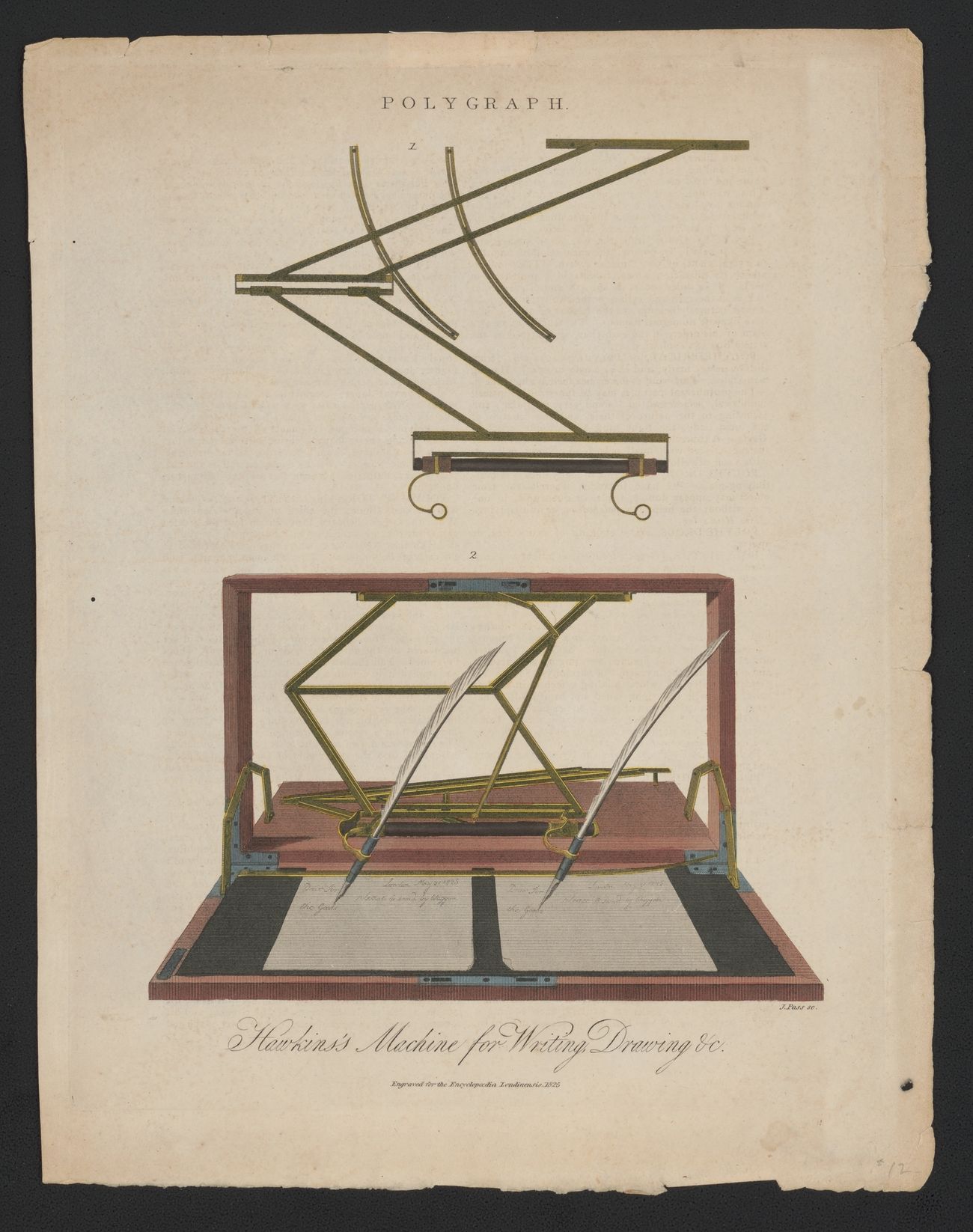 Polygraph. Hawkins's machine for writing